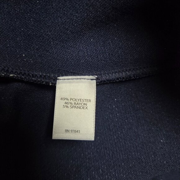 J Jill Wearever Collection Slim Leg Pants Womens XL Blue Seam Front Pull On - Picture 8 of 9